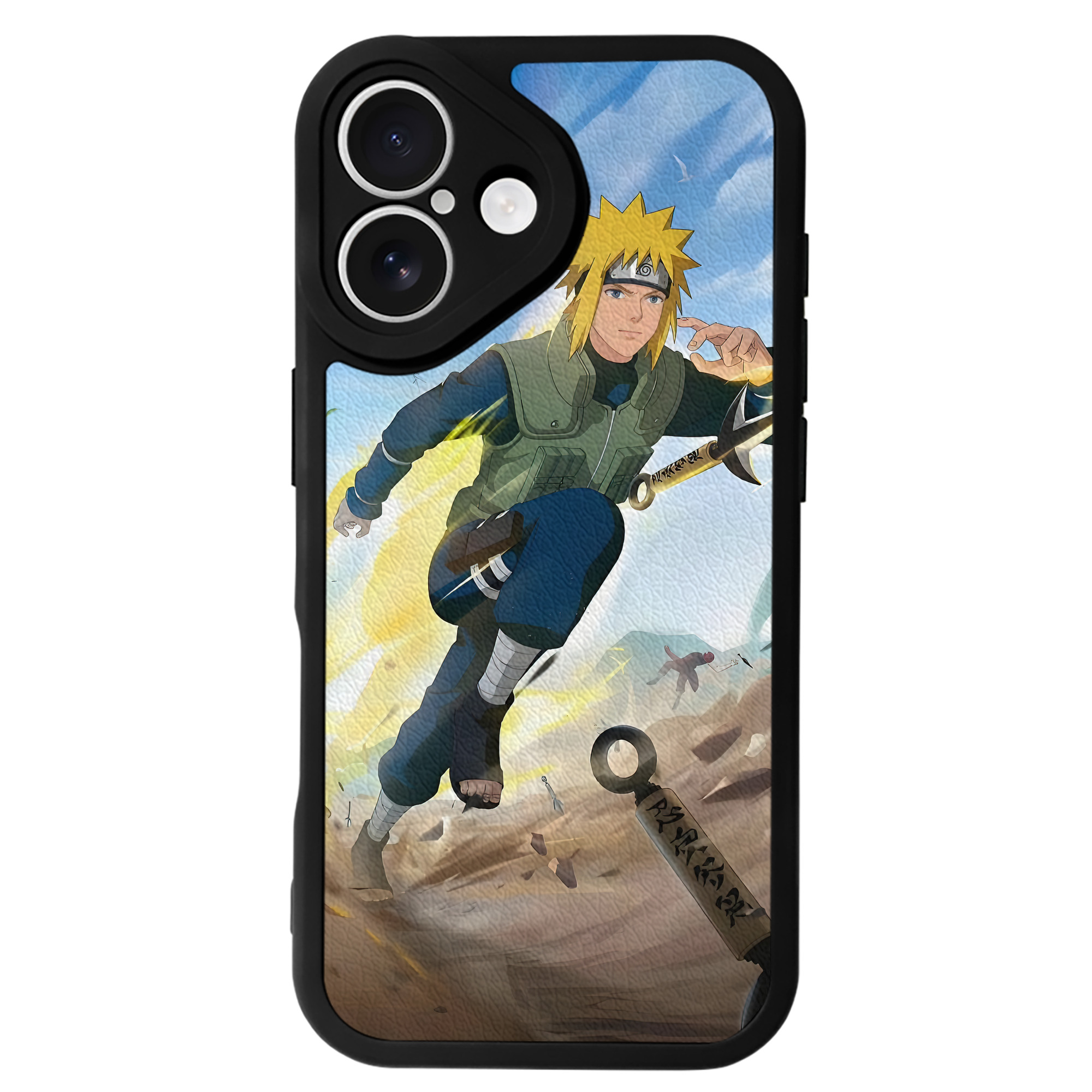 （画像用） NARUTO -ナルト- NARUTO -ナルト- 疾風伝 【iPhone 16シリーズ対応】シリコンスマホケース（レザー調） 材質：シリコン
